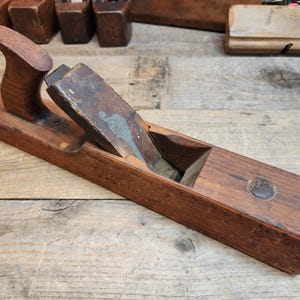 Vintage Sandusky Tool Co. 16&quot; Jack Plane, Old Tools, Plane, Wood Plane Woodworking Tools, Antique Tools, Gift for Dad 0325-002