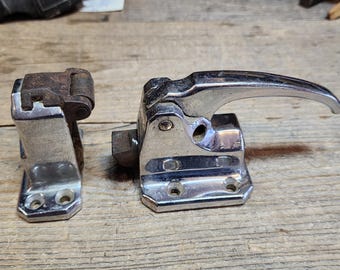Rare! Vintage Hard to Find Kason K40A Chrome Plated Brass Freezer Latch, Ice Box Latch, 0425-017