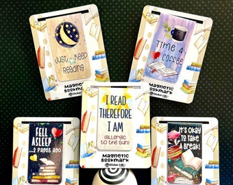Magnetic Bookmark | Cute Holographic Bookmark | Handmade Page Holder | Sparkly Reading Accessory | Book Lover Gift