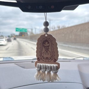 Virgencita Car Air Freshener/Rear View Mirror Hanger