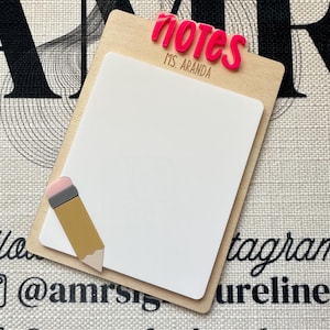 Teacher Dry Erase Notes - Customizable