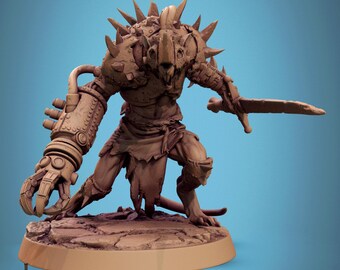 Arma de élite de Ratfolk, guardia de Rescale Miniatures / DND / D&D / TTRPG / Mesa / Miniatura / Miniatura