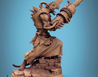 Pistola de élite Ratfolk, Cry de Rescale Miniatures / DND / D&D / TTRPG / Mesa / Miniatura / Miniatura