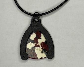 3D Printed Guitar Pick Holder Necklace: PETG Plastic