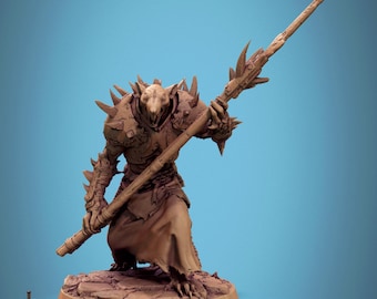 Soldado rátido, lanza de guardia de Rescale Miniatures / DND / D&D / TTRPG / Mesa / Miniatura / Miniatura