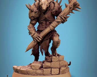 Soldado rata, jefe Mace de Rescale Miniatures / DND / D&D / TTRPG / Mesa / Miniatura / Miniatura