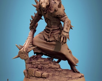 Soldado rata, maza de guardia de Rescale Miniatures / DND / D&D / TTRPG / Mesa / Miniatura / Miniatura