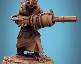 Pistola de élite Ratfolk, Walk de Rescale Miniatures / DND / D&D / TTRPG / Mesa / Miniatura / Mini