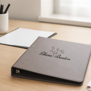 Custom Three Ring Binder, Custom Gift, Business Binder, Custom Binder, Monogrammed Binder, Organizer Folder, 3 Ring Binder, Wedding Planner