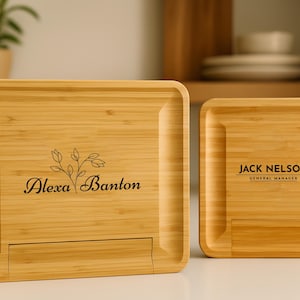 Custom Bamboo Charcuterie Board, Engraved Board, Custom Cheese Board, Personalized Gift, Housewarming Gift, Cheese Board Gift, Couple Gift