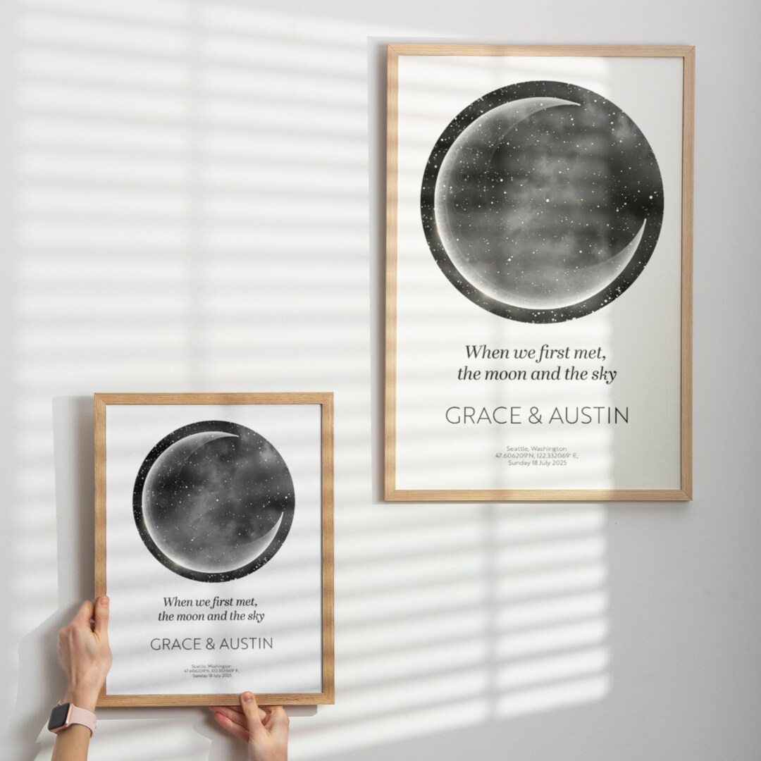 Star Map Wall Art, Custom Wall Art, Engagement Gift, Anniversary Gift ...