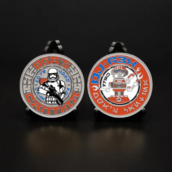 Star Wars Galaxy’s Edge Oga’s Cantina Challenge Coin