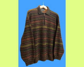 Vintage Multicolor Sweater Pattern Unisex 90's