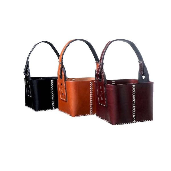 Argentine Mate Bag Entrerriana Model for Vacuum Bottle and Mate Handmade Leather Handbag