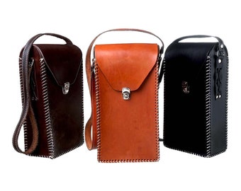 Argentine Mate Bag Portfolio Model for Vacuum Bottle and Mate | Handmade Leather Handbag