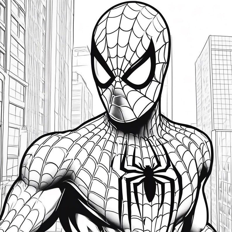 Spider-man Coloring Book: 37 Unique Drawings Exclusive Cover Creative ...