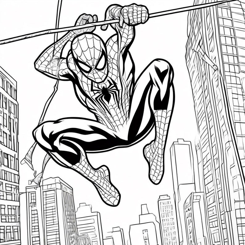 Spider-man Coloring Book: 37 Unique Drawings Exclusive Cover Creative ...