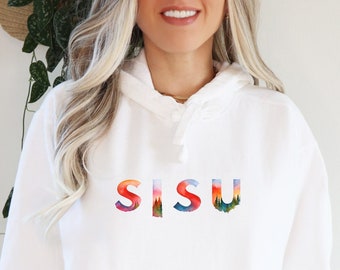 Sisu Gift, Comfort Colors Hoodie, Finland T-Shirt, Finnish Gifts, Unisex Garment-Dyed, Sisu Sweatshirt, Sisu Shirt, Suomi, Sisu Gift for Mom