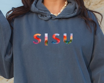 Sisu Gift, Comfort Colors Hoodie, Finland T-Shirt, Finnish Gifts, Unisex Garment-Dyed, Sisu Sweatshirt, Sisu Shirt, Suomi, Sisu Gift for Mom