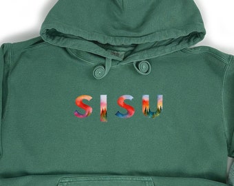 Sisu Comfort Colors Unisex Garment-Dyed Hoodie, Sisu Sweatshirt, Sisu Shirt, Finland T-Shirt, Finnish Gifts, Sisu Gift, Suomi, Sisu Gifts