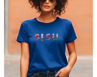 Sisu Shirt | Sisu Sweatshirt | Finland T-Shirt| Finnish Sweatshirt | Finnish Gifts | Finland Gifts | Sisu | Suomi Sisu Women's Softstyle Tee