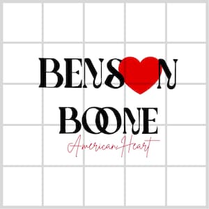 Benson Boone American Heart png