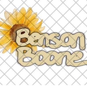 Benson Boone Sunflower PNG file