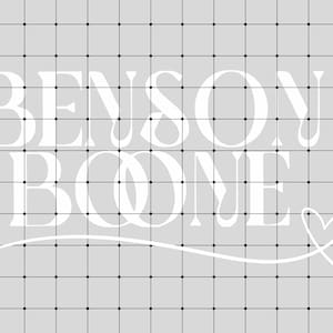 Benson Boone branco com arquivo PNG de coração