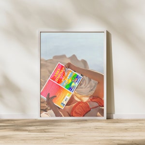 Just for the Summer Print Abby Jimenez book art print | Just For The Summer bookish art Instant Digital Download Art gift for book lover
