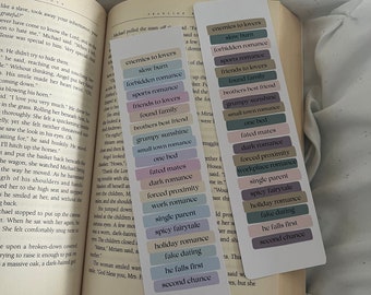 Romance Tropes Bookmark, Book Lovers Club Bookmark | Cute Bookmark | Gift For Book Lover | Book Club | Romance Bookmark | Spicy Romance