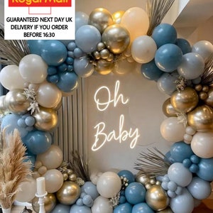127 Pcs Blue Balloon Garland Arch Kit