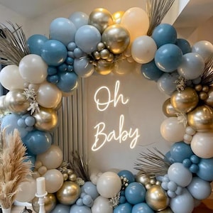 127 Pcs Blue Balloon Garland Arch Kit
