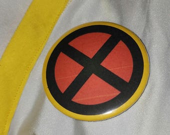 X-Men Red & Yellow Logo Button