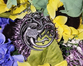 Llavero de Fuego y Sangre del Dragón Targaryen