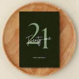 Carte de 21e anniversaire, carte de 21e anniversaire, carte d'anniversaire d'âge légal, cartes de voeux 21e anniversaire, cartes 21e anniversaire pour lui