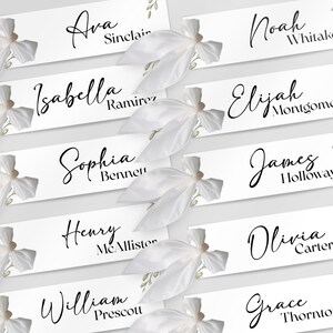 Cartões de nome editáveis para casamento, cartões de lugar com nome de casamento, cartões de nome de assento, etiquetas de nome de casamento, modelo Canva, download instantâneo