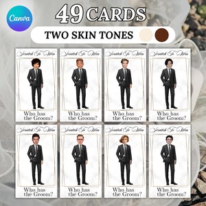 Printable Celebrity Who Has the Groom? Bachelorette Party Groom, Groom Scratch Off Game, Bridal Shower Game, Canva Template Digital Download