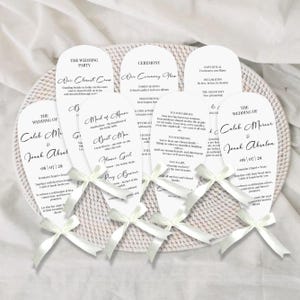 Petal Fan Wedding Program Template, Ceremony Fan, DIY Petal Fan Wedding Program, Printable Wedding Timeline Program Fan, Wedding Fan, Canva