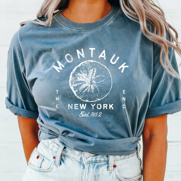 Montauk The End Tshirt, Long Island Vacation Tee, The End Montauk Est Tee, Nautical Theme Gifts, New England Style Shirt, Visit NY, New York