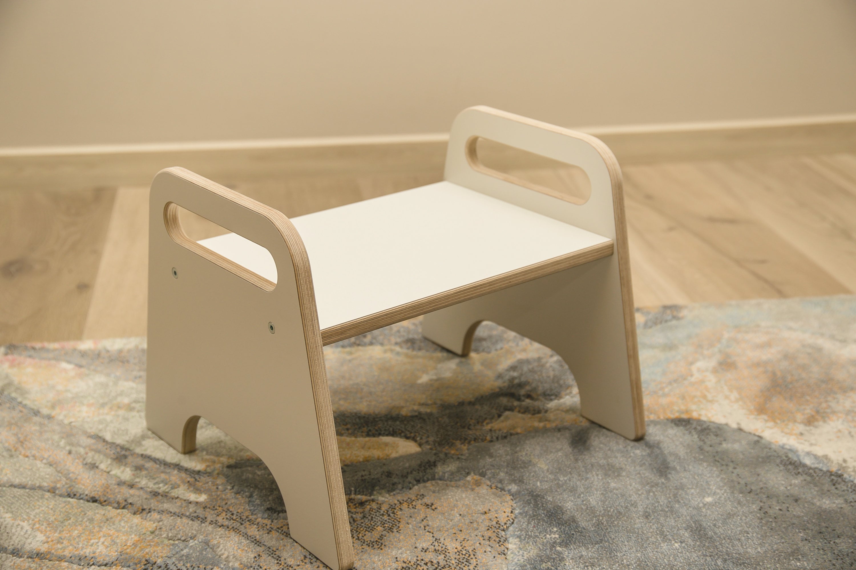 White childrens stool shop