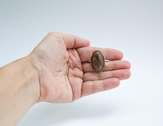 Statement Sterling Silver Ring with Natural Multi… - image 9