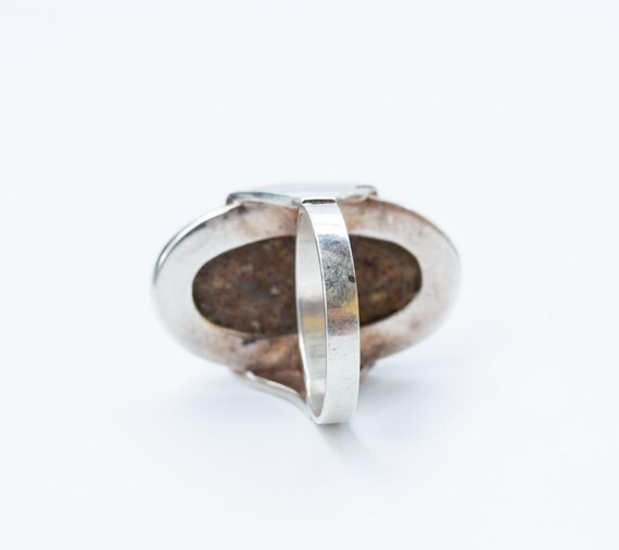 Statement Sterling Silver Ring with Natural Multi… - image 7
