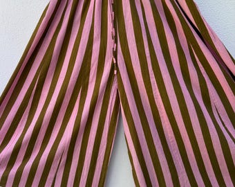 Pantalones anchos de algodón – Estilo bohemio – Extra colorido – Talla única ajustable – Colección Dedeva