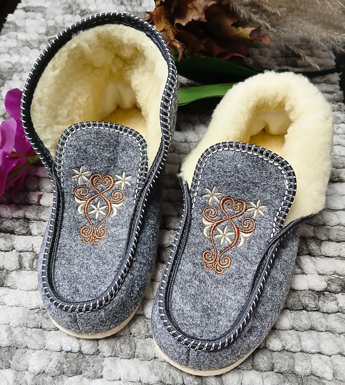 Lamb fur slippers hotsell