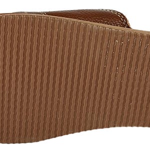 Lightweight leather indoor sandals featuring EVA foam rubber soles with grip pattern.