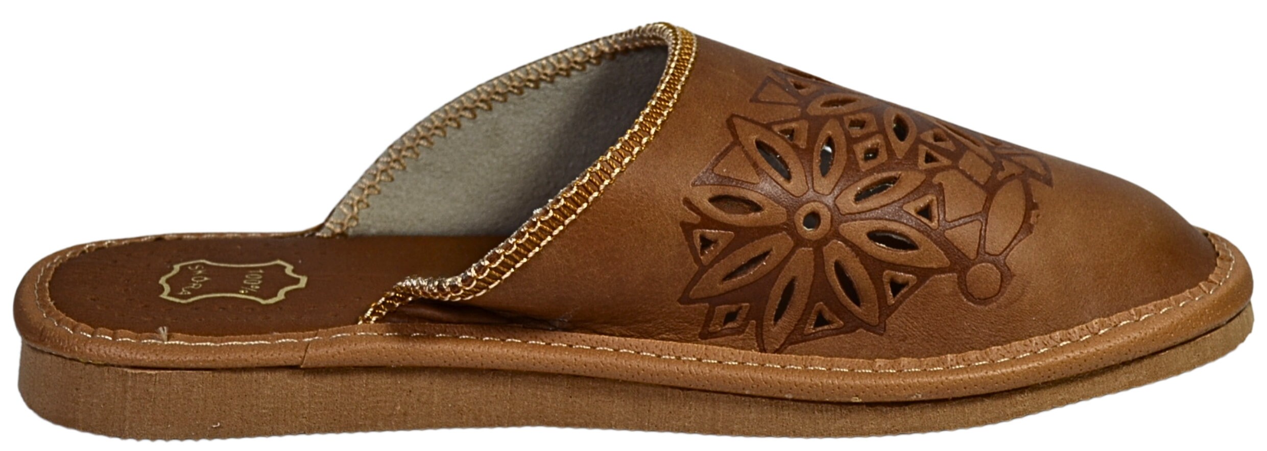 Leather House Slippers for Women Slip on Shoes All Leather Summer ...