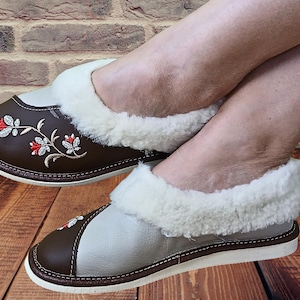 Whimsy-instappantoffels van schapenvacht voor dames
