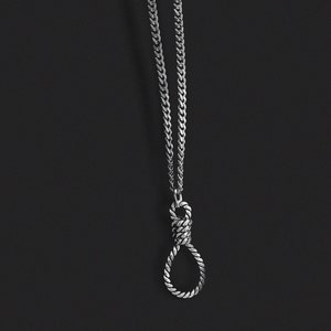 Dainty Noose Chain -  Gothic Necklace | Gothic Chain | Alternative Style Chain | Stainless Steel | Grunge Style Chain | Unisex |