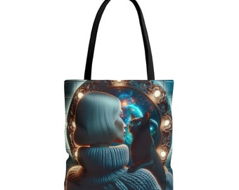 Cosmic Companionship - Tote Bag