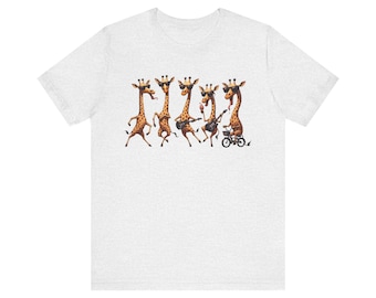 March of the Giraffes - Unisex Jersey Short Sleeve Tee